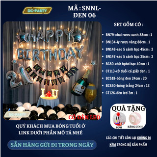 Set trang trí sinh nhật người lớn SNNL-ĐEN 06