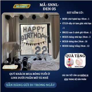 Set trang trí sinh nhật người lớn SNNL-ĐEN 05