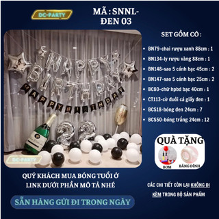 Set trang trí sinh nhật người lớn SNNL-ĐEN 03