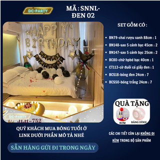 Set trang trí sinh nhật người lớn SNNL-ĐEN 02