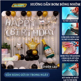 Set trang trí sinh nhật người lớn SNNL-ĐEN 01