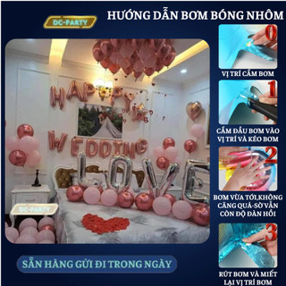 Set trang trí phòng cưới PC-HỒNG GOLD 10