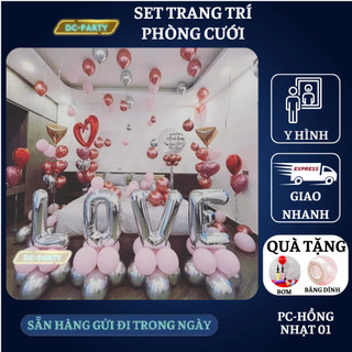 Set trang trí phòng cưới PC-HỒNG NHẠT 01