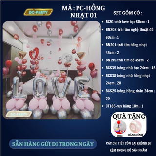 Set trang trí phòng cưới PC-HỒNG NHẠT 01