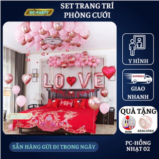 Set trang trí phòng cưới PC-HỒNG NHẠT 02
