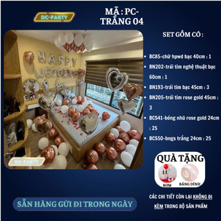 Set trang trí phòng cưới PC-TRẮNG 04