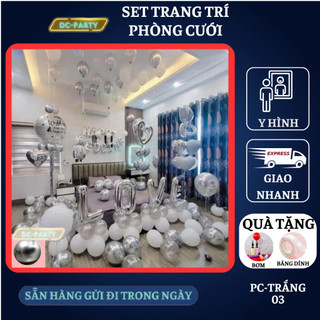 Set trang trí phòng cưới PC-TRẮNG 03