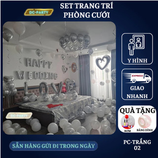Set trang trí phòng cưới PC-TRẮNG 02
