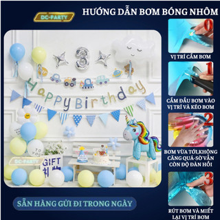 Set trang trí sinh nhật trẻ em tuổi ngựa SNTE-NGỰA 01