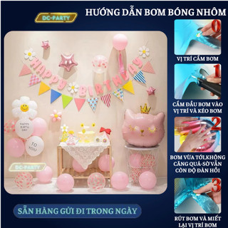 Set trang trí sinh nhật trẻ em tuổi mèo SNTE-MẶT MÈO 01