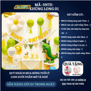 Set trang trí sinh nhật trẻ em SNTE-KHỦNG LONG 01