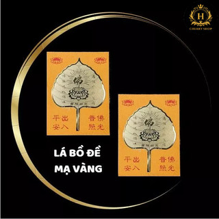 LÁ BỒ ĐỀ MẠ VÀNG MAY MẮN, TÀI LỘC - để ví, ốp điện thoại