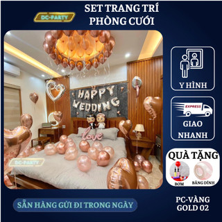 Set trang trí phòng cưới PC-VÀNG GOLD 02
