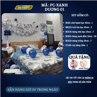 Set trang trí phòng cưới PC-XANH DƯƠNG 01
