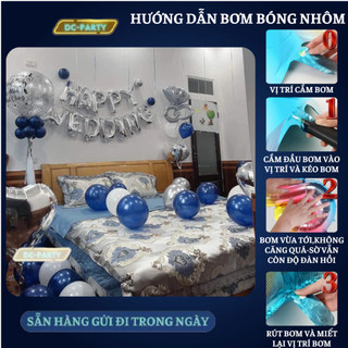 Set trang trí phòng cưới PC-XANH DƯƠNG 01