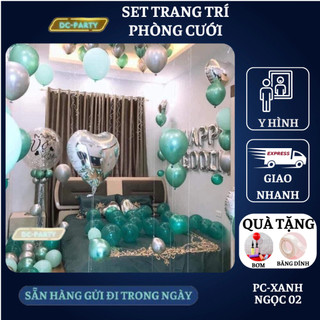Set trang trí phòng cưới PC-XANH NGỌC 02