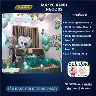 Set trang trí phòng cưới PC-XANH NGỌC 02