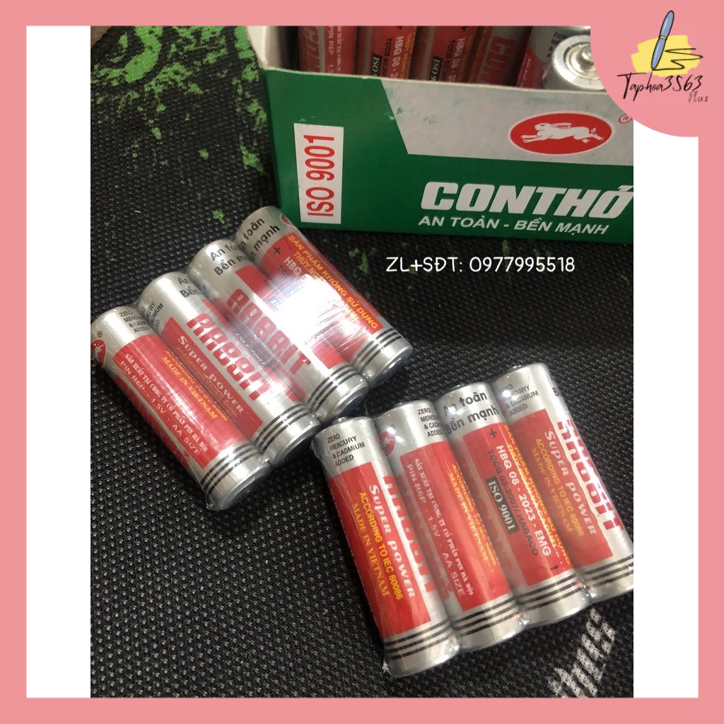 Vỉ 4 Viên Pin Con Thỏ AA Đồng Hồ Chuẩn | Shopee Việt Nam