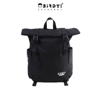 Balo laptop 13 inches nam nữ đi học đen, nắp gập vải canvas local brand BIRDY- CARRY HOMIE Backpack