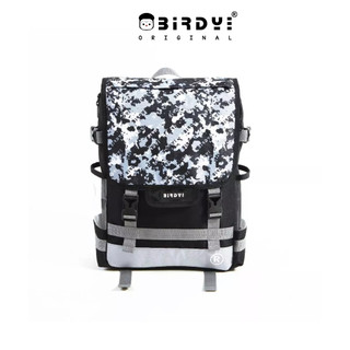 Balo nam nữ đựng laptop 13inches phối họa tiết cam BIRDYBAG - BASIC TWO Local Brand