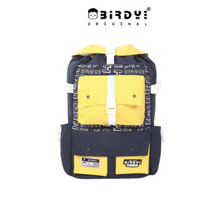 Balo nam nữ màu đen đựng laptop 17inches  phối họa tiết camo nam nữ Local Brand BIRDYBAG - Robocop Backpack Unisex