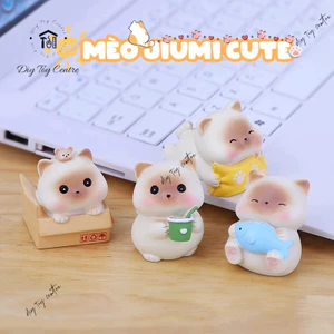 Mô Hình Mèo Xiêm Mini Jiumi Cute – Phụ Kiện Decor Trang Trí Quà Tặng Đáng Yêu Sưu Tầm Xinh Xắn 🐱