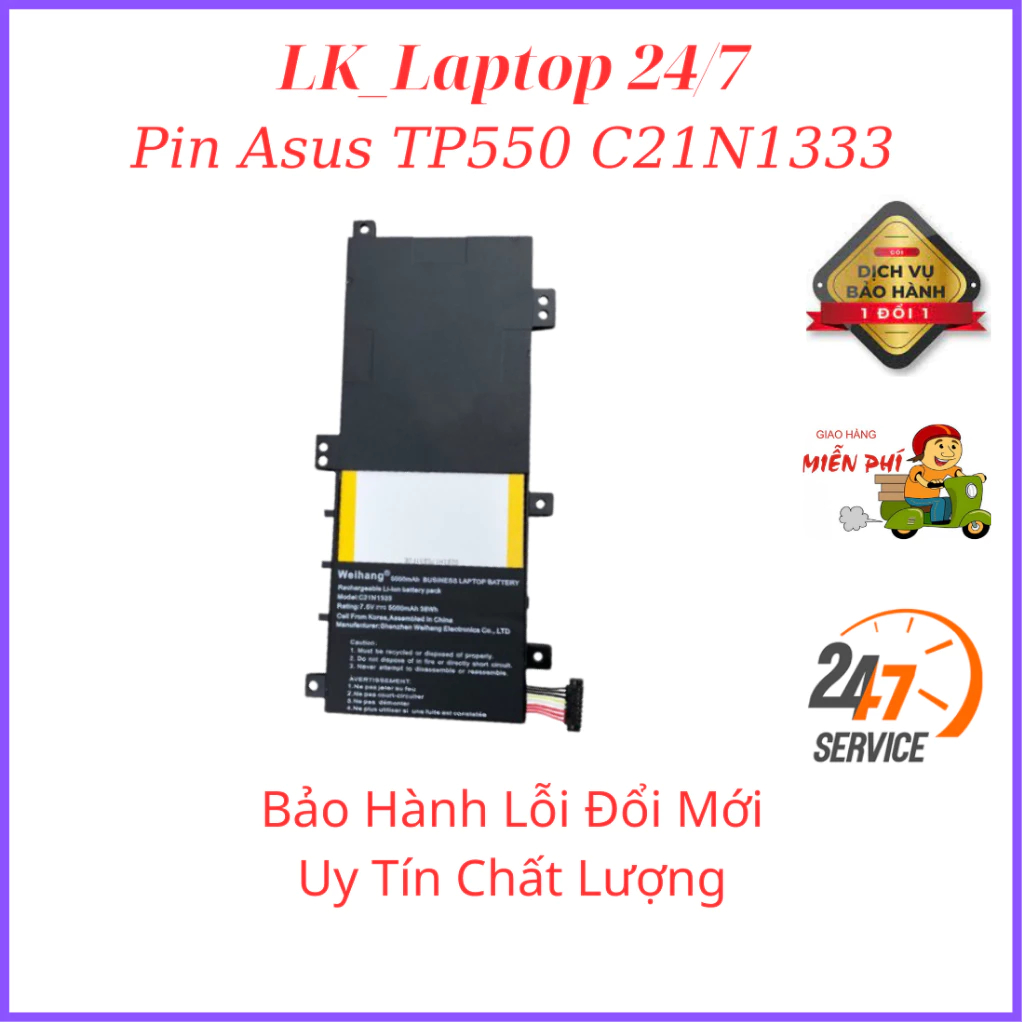 Pin Laptop Asus C21n1333 Tp550 Tp550l Tp550la Tp550ld Tp550lj R554l C21n1333 Zin Transformer