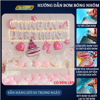 Set trang trí sinh nhật người lớn SNNL-HỒNG 11