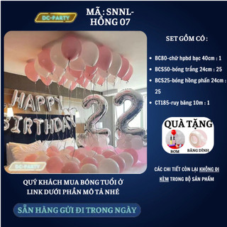 Set trang trí sinh nhật người lớn SNNL-HỒNG 07