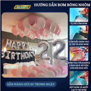 Set trang trí sinh nhật người lớn SNNL-HỒNG 07
