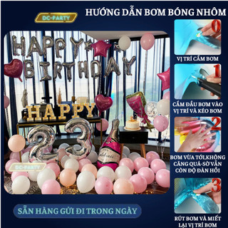 Set trang trí sinh nhật người lớn SNNL-HỒNG 03