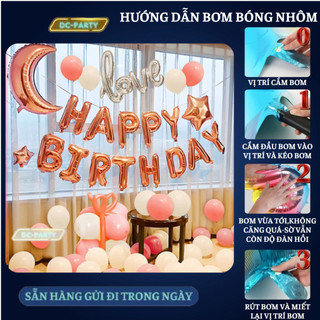 Set trang trí sinh nhật người lớn SNNL-HỒNG 02