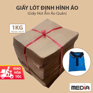 Giấy Lót Áo 1KG Khổ 22x26 24x30 26x33cm giấy lót định hình áo, giấy bìa lưng hút ẩm giấy xi măng