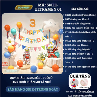 Set trang trí sinh nhật trẻ em hình siêu nhân SNTE-ULTRAMEN 01