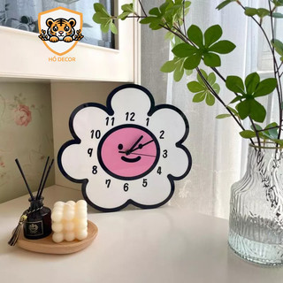 (CB)Đồng Hồ Treo Tường Họa Tiết Dễ Thương Loại Tráng Gương Pha Lê Tranh Decor Phòng Khách, Phòng Ngủ