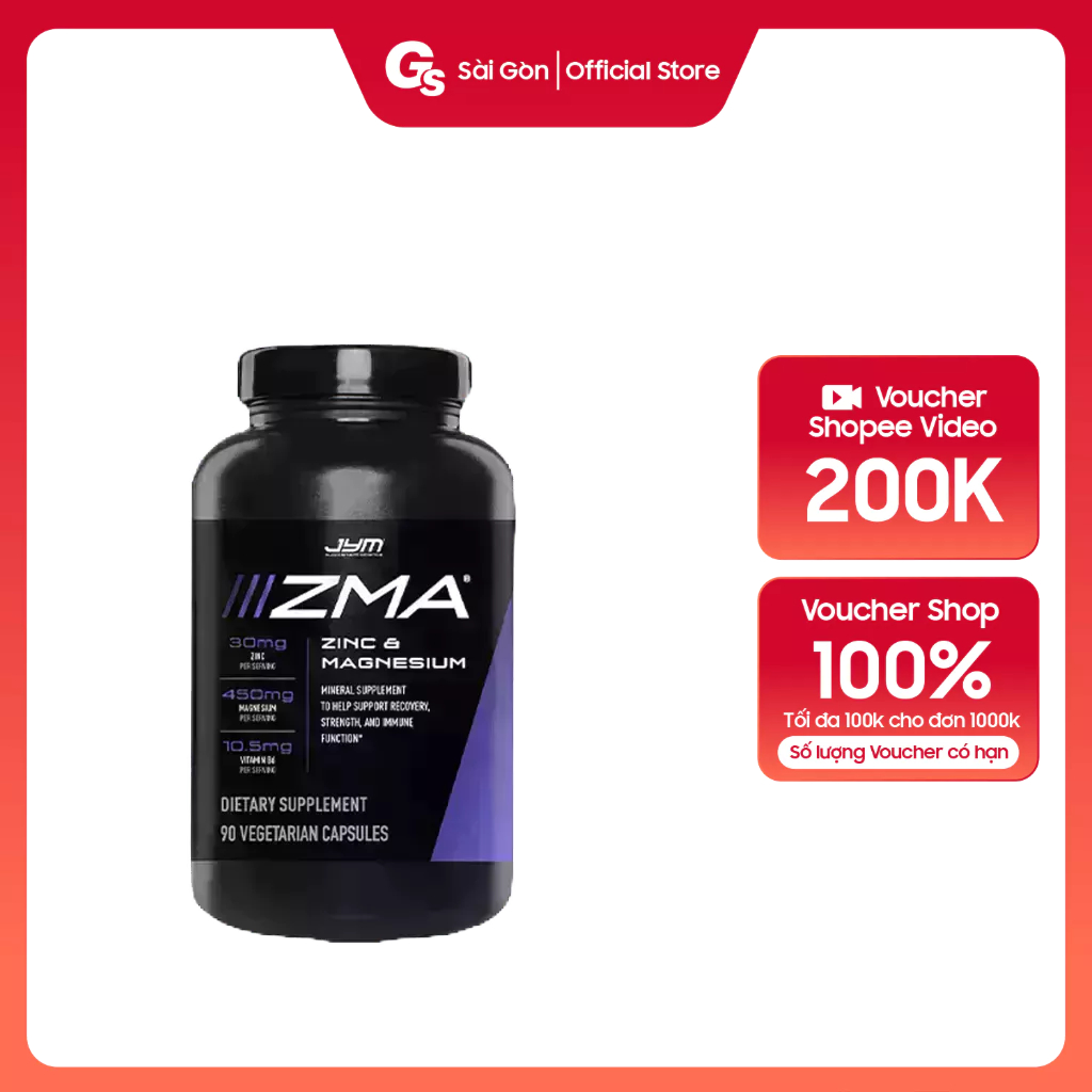 Viên uống JYM Supplement Science ZMA JYM, (90 viên) nhập khẩu Mỹ