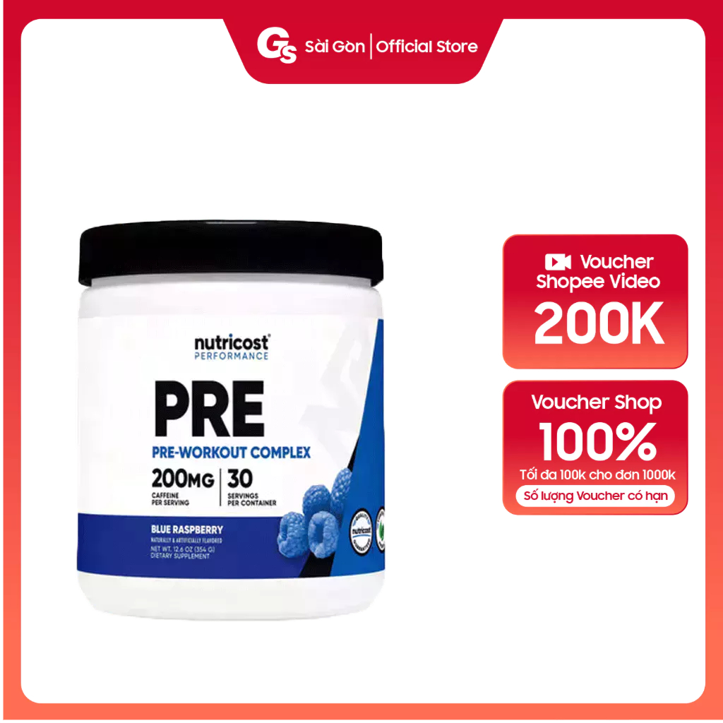 Bột tăng sức mạnh, sức bền Nutricost Preworkout Complex (30 Servings