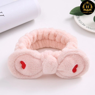 Băng đô nơ hình trái tim, turban nơ hình tim (giao màu ngẫu nhiên)