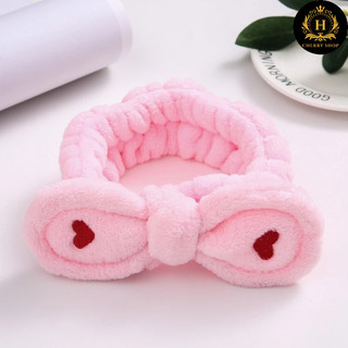 Băng đô nơ hình trái tim, turban nơ hình tim (giao màu ngẫu nhiên)