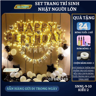 Set trang trí sinh nhật người lớn SNNL-9-10 KIỂU 2