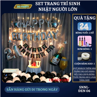 Set trang trí sinh nhật người lớn SNNL-ĐEN 06