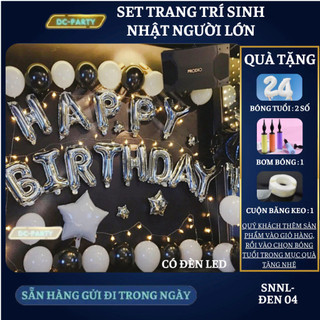 Set trang trí sinh nhật người lớn SNNL-ĐEN 04
