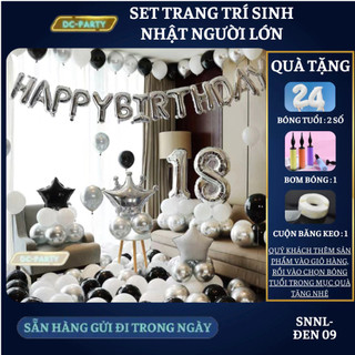 Set trang trí sinh nhật người lớn SNNL-ĐEN 09