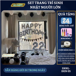 Set trang trí sinh nhật người lớn SNNL-ĐEN 05