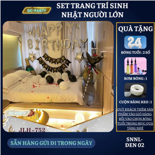 Set trang trí sinh nhật người lớn SNNL-ĐEN 02