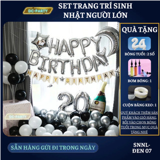 Set trang trí sinh nhật người lớn SNNL-ĐEN 07