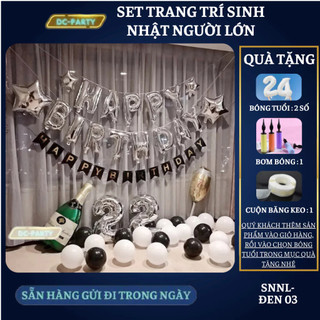 Set trang trí sinh nhật người lớn SNNL-ĐEN 03