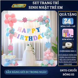 Set trang trí sinh nhật trẻ em SNTE-CHUỖI BÓNG 03