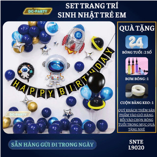 Set trang trí sinh nhật trẻ em hình phi hành gia SNTE-9020