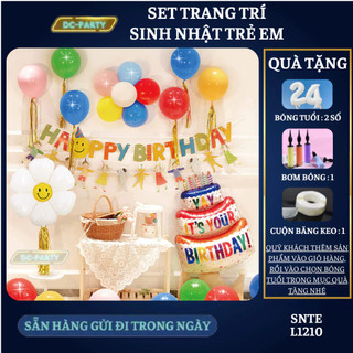 Set trang trí sinh nhật trẻ em hình bánh sinh nhật SNTE-L1210